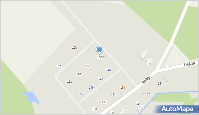 Stepnica, Religi Zbigniewa, prof., 15d, mapa Stepnica