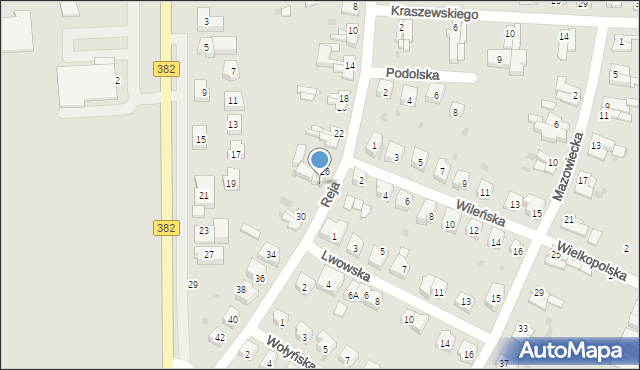 Świdnica, Reja Mikołaja, 28, mapa Świdnicy