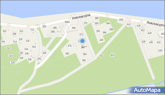 Świerklaniec, Rekreacyjna, 386, mapa Świerklaniec