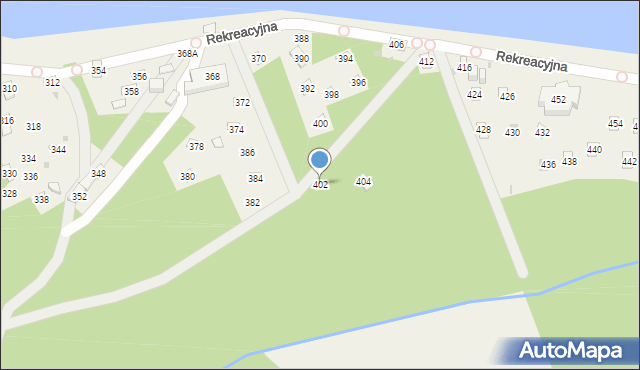 Świerklaniec, Rekreacyjna, 402, mapa Świerklaniec