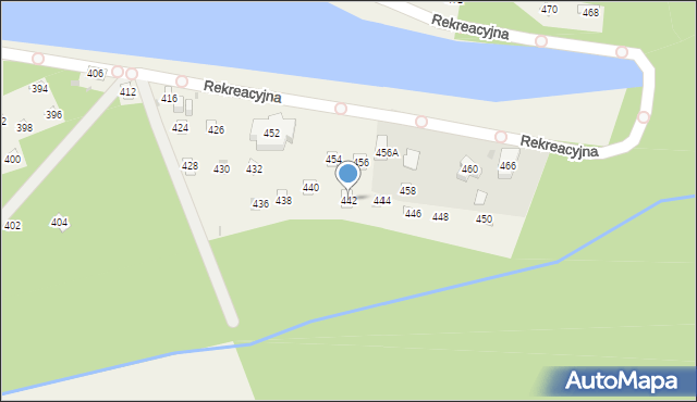 Świerklaniec, Rekreacyjna, 442, mapa Świerklaniec