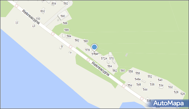 Świerklaniec, Rekreacyjna, 576A, mapa Świerklaniec