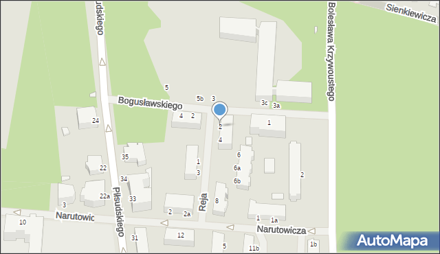 Świnoujście, Reja Mikołaja, 2, mapa Świnoujście