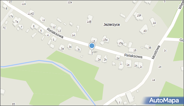 Szczecin, Relaksowa, 2, mapa Szczecina