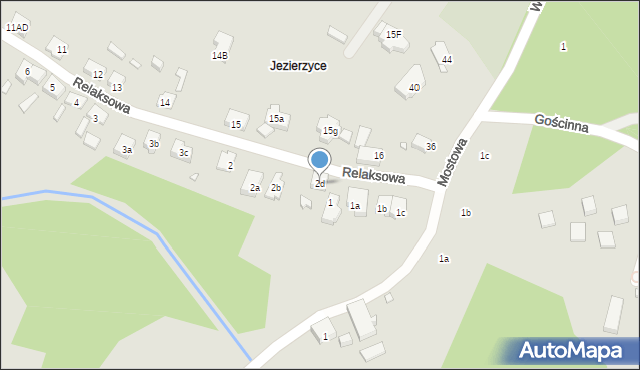 Szczecin, Relaksowa, 2d, mapa Szczecina