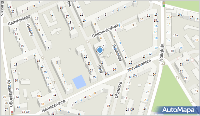 Szczecin, Reja Mikołaja, 3, mapa Szczecina