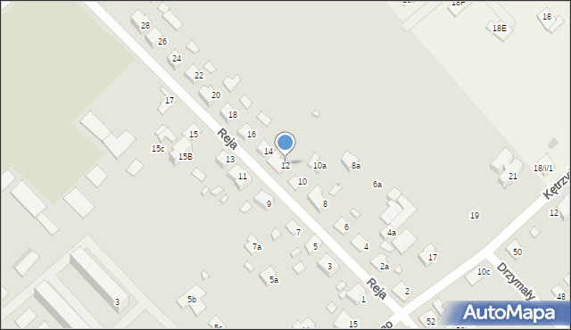 Szczytno, Reja Mikołaja, 12, mapa Szczytno