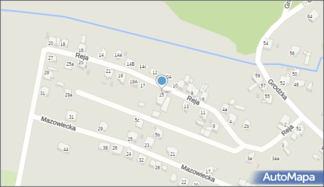 Tarnowskie Góry, Reja Mikołaja, 15, mapa Tarnowskie Góry