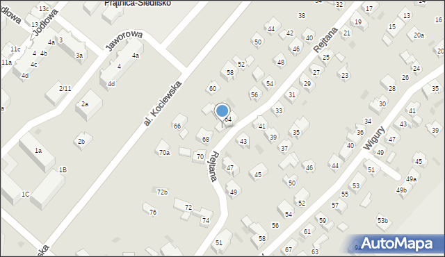 Tczew, Rejtana Tadeusza, 64a, mapa Tczew