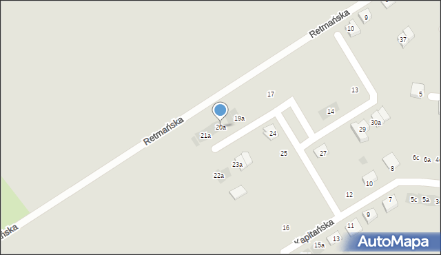 Tczew, Retmańska, 20a, mapa Tczew