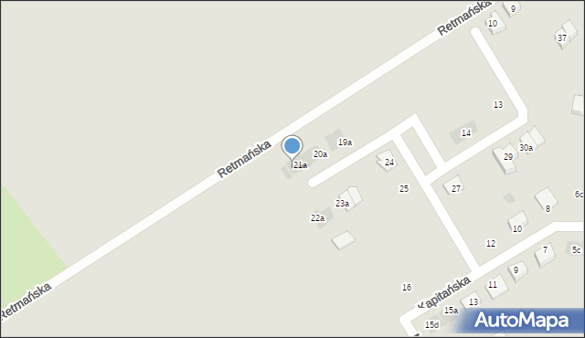 Tczew, Retmańska, 21b, mapa Tczew