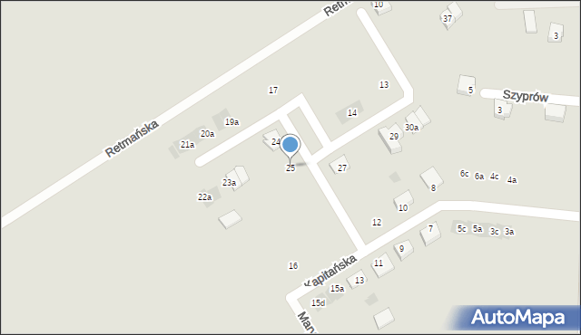 Tczew, Retmańska, 25, mapa Tczew