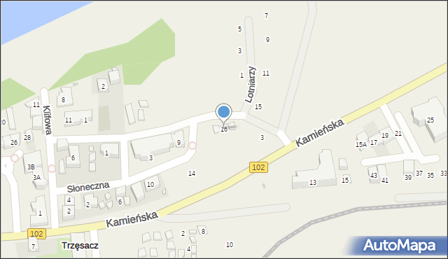 Trzęsacz, Rewalska, 16, mapa Trzęsacz