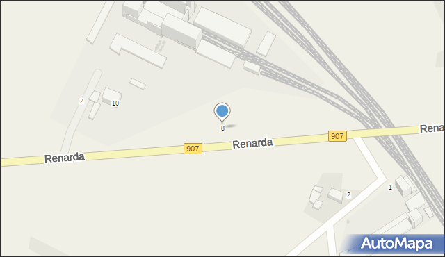 Tworóg, Renarda A., 8, mapa Tworóg