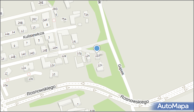 Warszawa, Relaksowa, 12J, mapa Warszawy