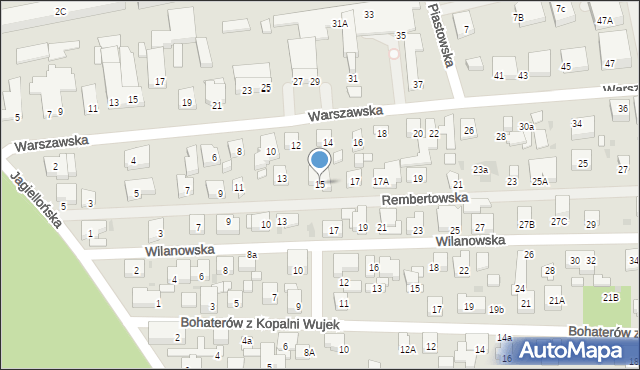 Warszawa, Rembertowska, 15, mapa Warszawy