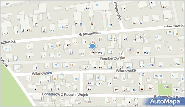 Warszawa, Rembertowska, 17, mapa Warszawy