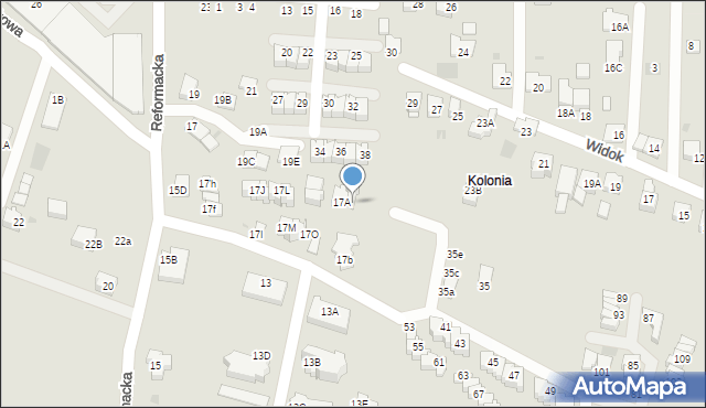 Wieliczka, Reformacka, 17C, mapa Wieliczka