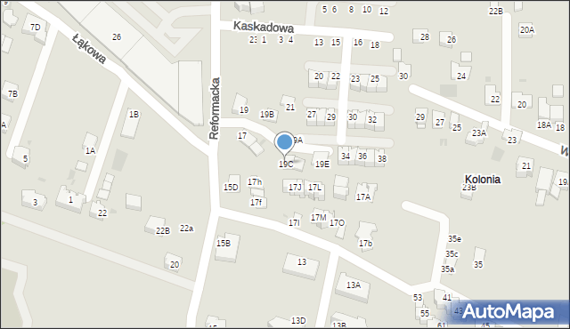 Wieliczka, Reformacka, 19C, mapa Wieliczka