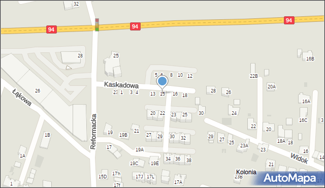 Wieliczka, Reformacka, 23N, mapa Wieliczka