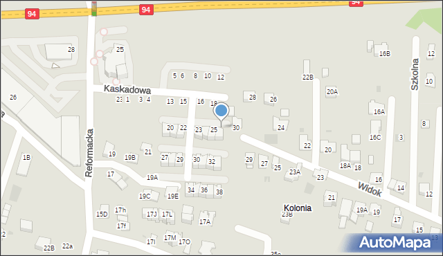 Wieliczka, Reformacka, 23Z, mapa Wieliczka