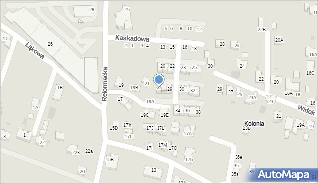 Wieliczka, Reformacka, 23ZA, mapa Wieliczka