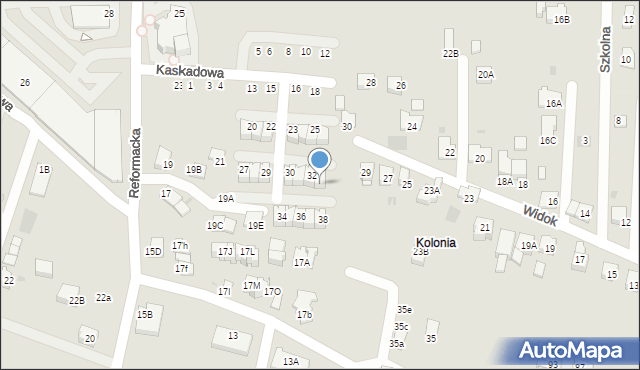 Wieliczka, Reformacka, 23ZG, mapa Wieliczka