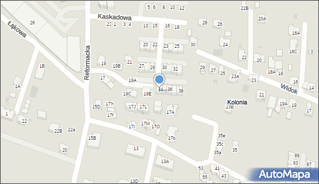 Wieliczka, Reformacka, 23ZH, mapa Wieliczka