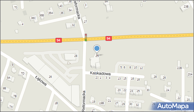 Wieliczka, Reformacka, 25, mapa Wieliczka