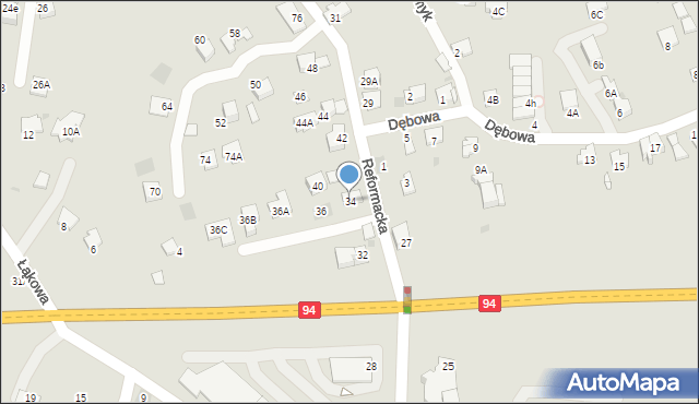 Wieliczka, Reformacka, 34, mapa Wieliczka