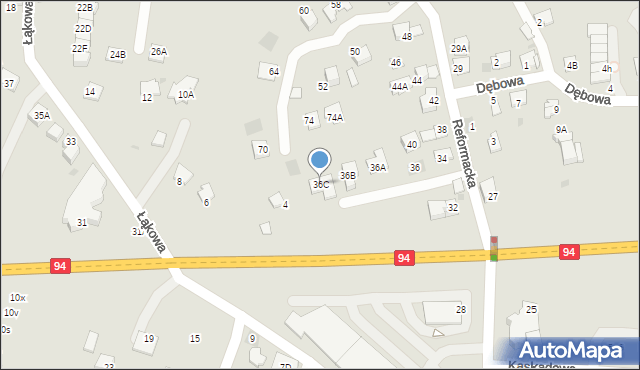 Wieliczka, Reformacka, 36C, mapa Wieliczka