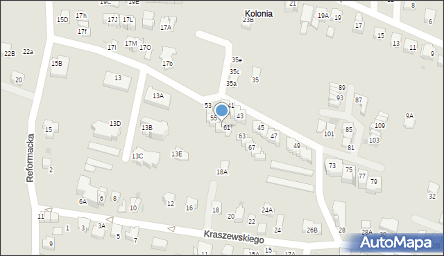 Wieliczka, Reformacka, 59, mapa Wieliczka