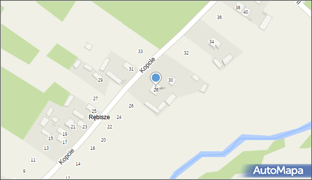 Wilcza Wola, Rębisze, 28, mapa Wilcza Wola