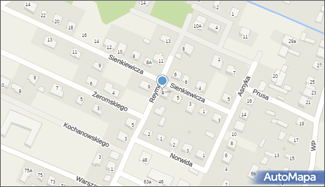 Wilga, Reymonta Władysława, 4, mapa Wilga