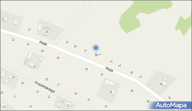 Zalasowa, Reja Mikołaja, 39, mapa Zalasowa