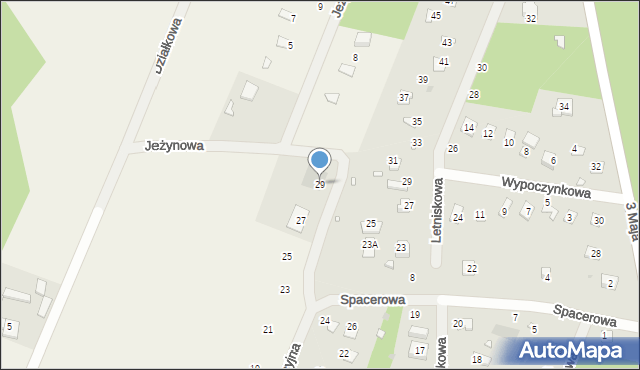 Zdziechów, Rekreacyjna, 29, mapa Zdziechów