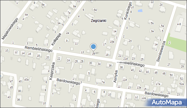 Zgierz, Rembielińskiego Rajmunda, 15, mapa Zgierz