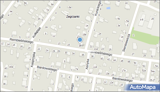 Zgierz, Rembielińskiego Rajmunda, 19, mapa Zgierz