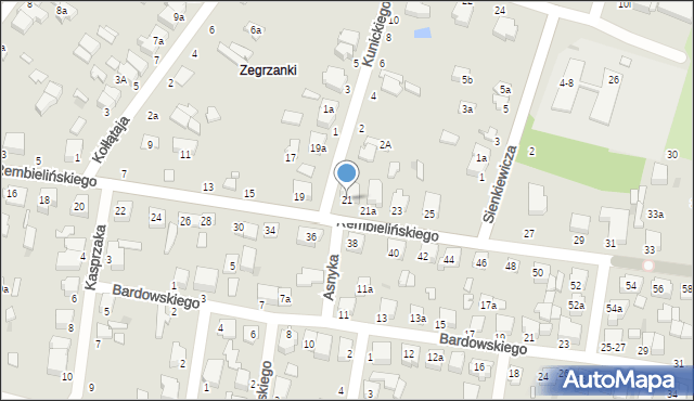 Zgierz, Rembielińskiego Rajmunda, 21, mapa Zgierz