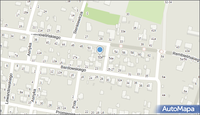 Zgierz, Rembielińskiego Rajmunda, 52a, mapa Zgierz