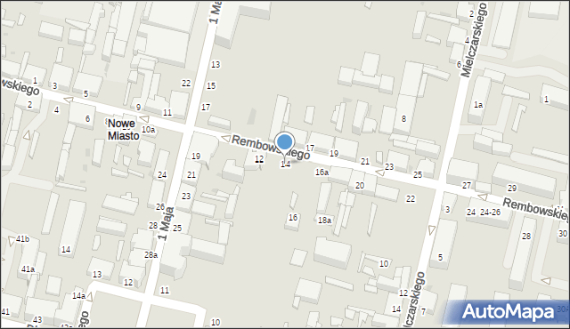 Zgierz, Rembowskiego Szczepana, ks., 14, mapa Zgierz