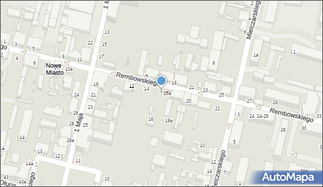 Zgierz, Rembowskiego Szczepana, ks., 16, mapa Zgierz