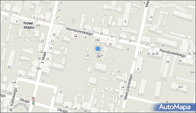 Zgierz, Rembowskiego Szczepana, ks., 18a, mapa Zgierz