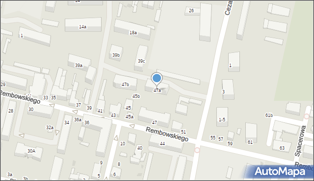 Zgierz, Rembowskiego Szczepana, ks., 47a, mapa Zgierz
