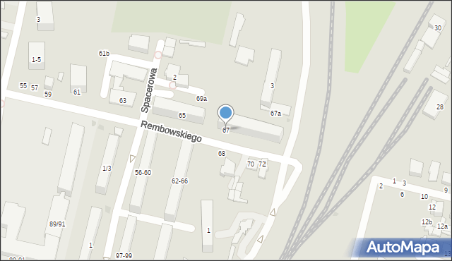Zgierz, Rembowskiego Szczepana, ks., 67, mapa Zgierz