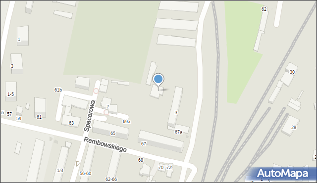 Zgierz, Rembowskiego Szczepana, ks., 67a, mapa Zgierz