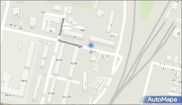 Zgierz, Rembowskiego Szczepana, ks., 68, mapa Zgierz