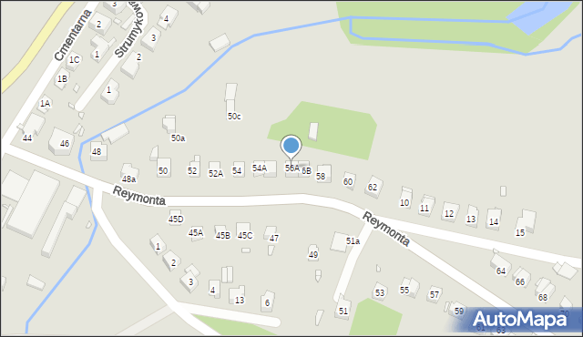 Zgorzelec, Reymonta Władysława, 56A, mapa Zgorzelec