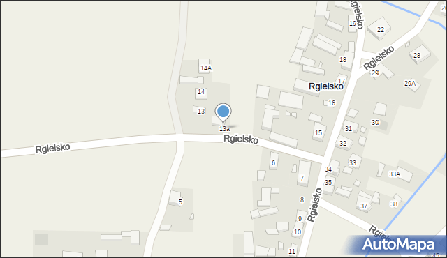 Rgielsko, Rgielsko, 13a, mapa Rgielsko