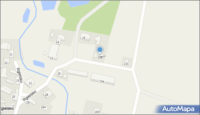 Rgielsko, Rgielsko, 23B, mapa Rgielsko